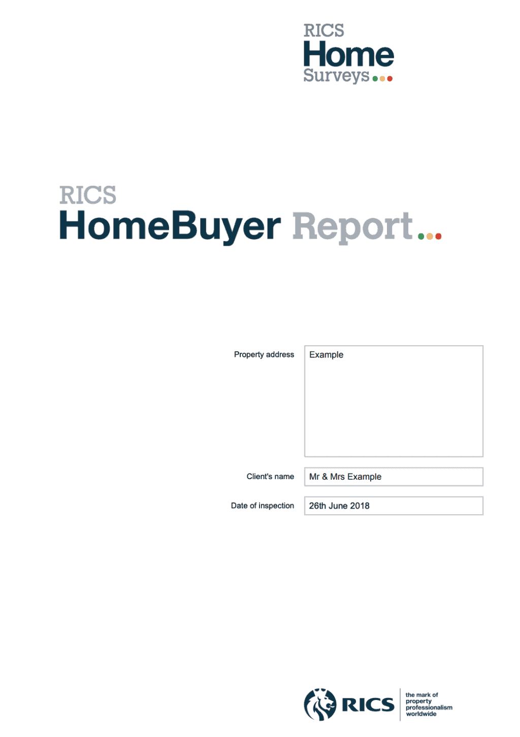 RICS HomeBuyer Report